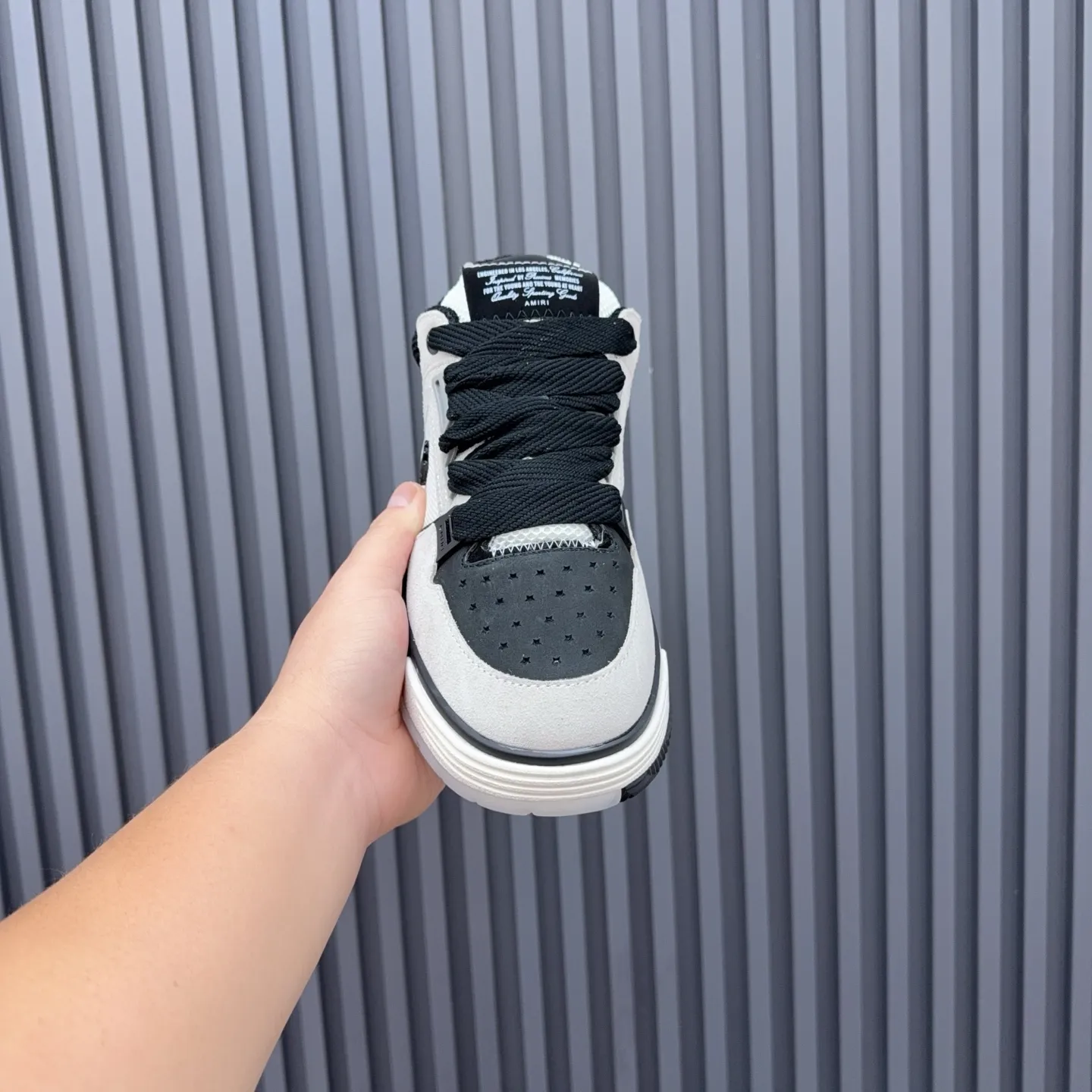 Men's shoes 💰660💰 AMIRI AMIRI trendy brand hot sale 🔥 Available all year round, couples 💑 Official website synchronization Imported fabrics 1⃣️ vs 1⃣️ replica, original factory special original sole, 35-45 (45. non-refundable)